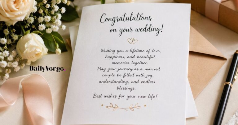 What to Write in a Wedding Card