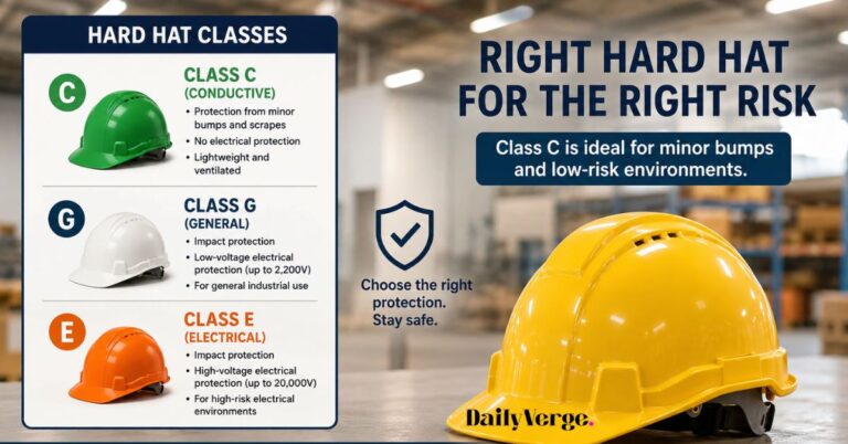 you could be exposed to minor bumps in your job. what class of hard hat will you need to wear? you could be exposed to minor bumps in your job. what class of hard hat will you need to wear?