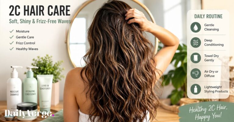 How to Manage 2C Hair for Soft, Shiny, Frizz-Free Waves 2C Hair